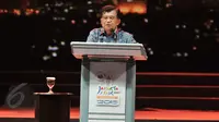 Wapres Jusuf Kalla memberikan sambutan saat  pembukaan Jakarta Fair 2015 di JIExpo, Jakarta, Jumat (29/5/2015).  (Liputan6.com/Johan Tallo)