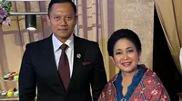 Agus Harimurti Yudhoyono (AHY)&nbsp;berfoto bersama&nbsp;Titiek Soeharto. (dok. Instagram @titieksoeharto/https://www.instagram.com/p/C4R6Z_CBX5i/)