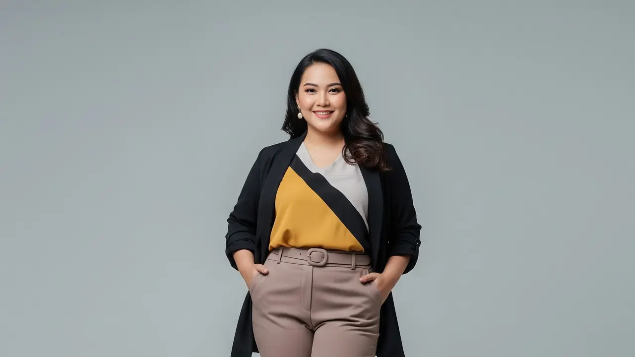 Model Celana Panjang Wanita Gemuk Pendek
