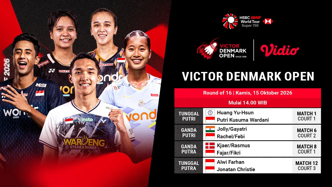 BWF 750 Victor Denmark Open 2026 - Babak 16 Besar