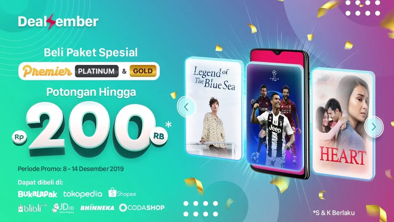 Dealsember Akan Bagi-Bagi Potongan Hingga Rp 200.000. sumberfoto: Vidio