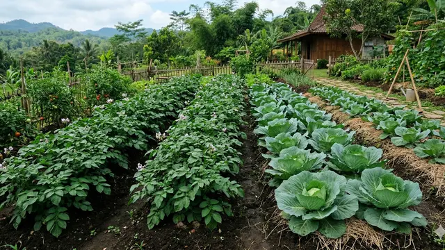 Tanaman pendamping kentang (Foto: Gemini AI)