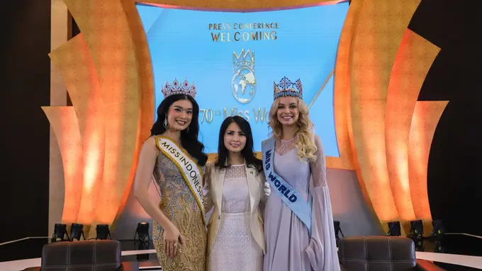 Miss World 2021 Karolina Bielawska dan Carla Yules (Istimewa)