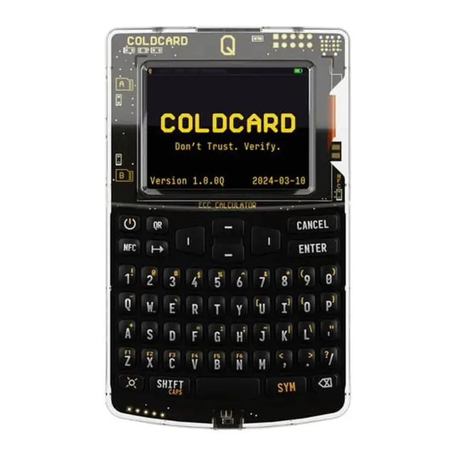 Coldcard, dompet perangkat keras (hardware wallet) khusus Bitcoin buatan perusahaan Coinkite. (Dok store.coinkite.com)