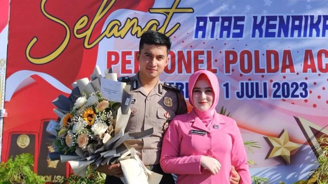 Di satu sisi briptu Mustakim sangat tampan dan gagah dengan seragam Polisinya