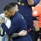 Lionel Messi dan Kylian Mbappe dalam Final Piala Dunia Argentina vs Prancis. (AP Photo/Christophe Ena)