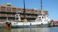 Kapal Dorneda berbendera Argentina yang tenggelam di Samudera Atlantik (sumber: Kemlu.go.id)