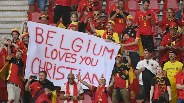 Momen Laga Denmark vs Belgia Disetop Sejenak untuk Hormati Christian Eriksen