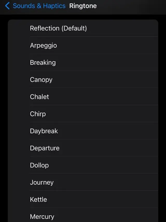 Daftar Nada Dering Baru iOS 17 di iPhone