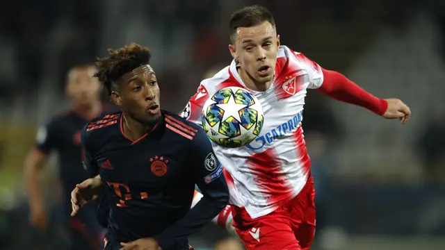 Lewandowski Quattrick, Bayern Munchen Bungkam Crvena Zvezda 0-6