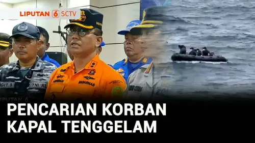VIDEO: Lagi, Tim SAR Temukan Jenazah Korban Kapal Tenggelam Mengapung di Selat Bali