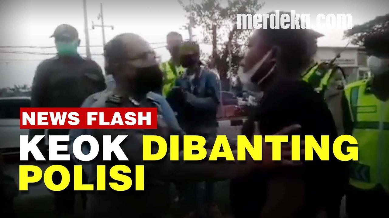 VIDEO: Kesal Tolak Tes Swab, Bang Jago Ajak Duel Petugas di Jembatan Suramadu