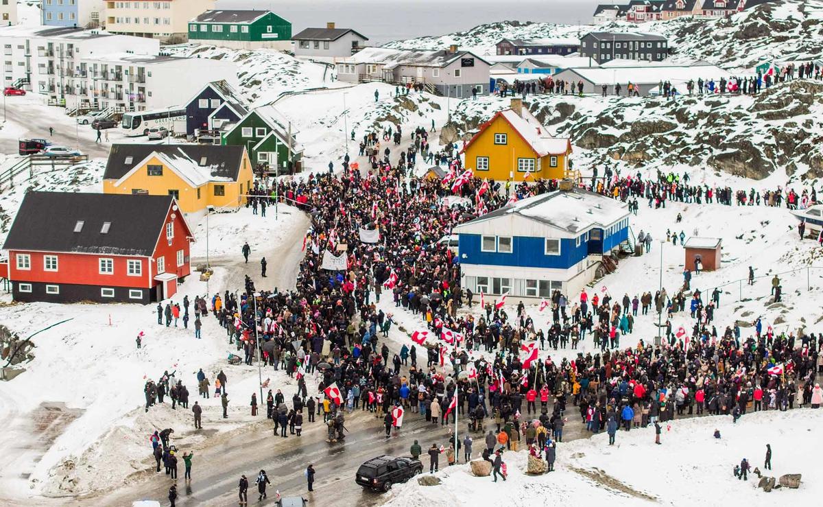 FOTO: Protes Warga Greenland Tolak Rencana Pengambilalihan oleh AS