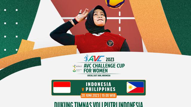 Jadwal AVC Challenge Cup 2023: Indonesia Vs Filipina di Vidio Malam Ini