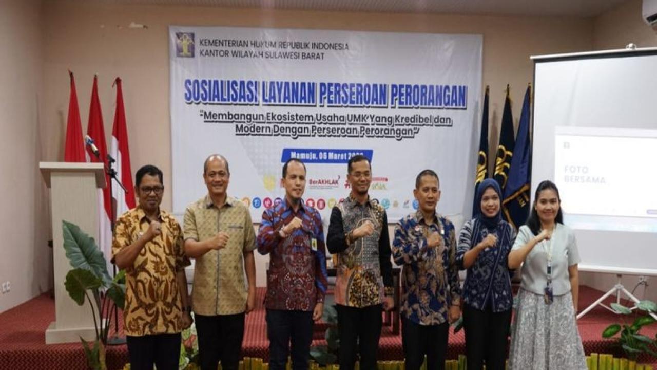 Kemenkum Sulbar Dorong UMK Naik Kelas Melalui Kemudahan Perseroan Perorangan