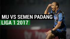 Madura United pesta gol ke gawang Semen Padang, Peter Odemwingie mencetak hattrick pada laga ini.