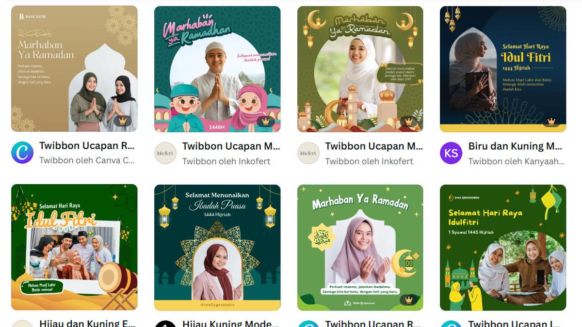 Cara Buat Twibbon Marhaban Ya Ramadan 2025 Pakai Canva, Gratis dan Mudah Dilakukan