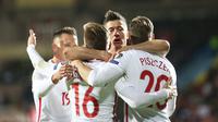 Polandia menumbangkan Armenia dengan skor 6-1 pada laga Kualifikasi Piala Dunia. (doc. PZPN)