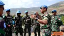 Citizen6, Lebanon: Wadansatgas Batalyon Mekanis Indobatt, Letkol Mar FJH. Pardosi melaksanakan Sidak di pos - pos perbatasan yang menjadi tanggung jawab Indobatt di sekitar Lebanon Selatan, Jumat (27/7). (Pengirim: Badarudin Bakri)