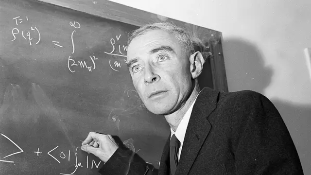 Dr. J. Robert Oppenheimer. (AP Photo/John Rooney, File)