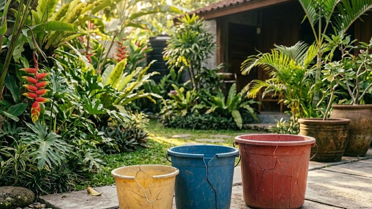 6 Ide Memanfaatkan Ember Retak Menjadi Kebun Sayur Produktif, Murah dan Ramah Lingkungan