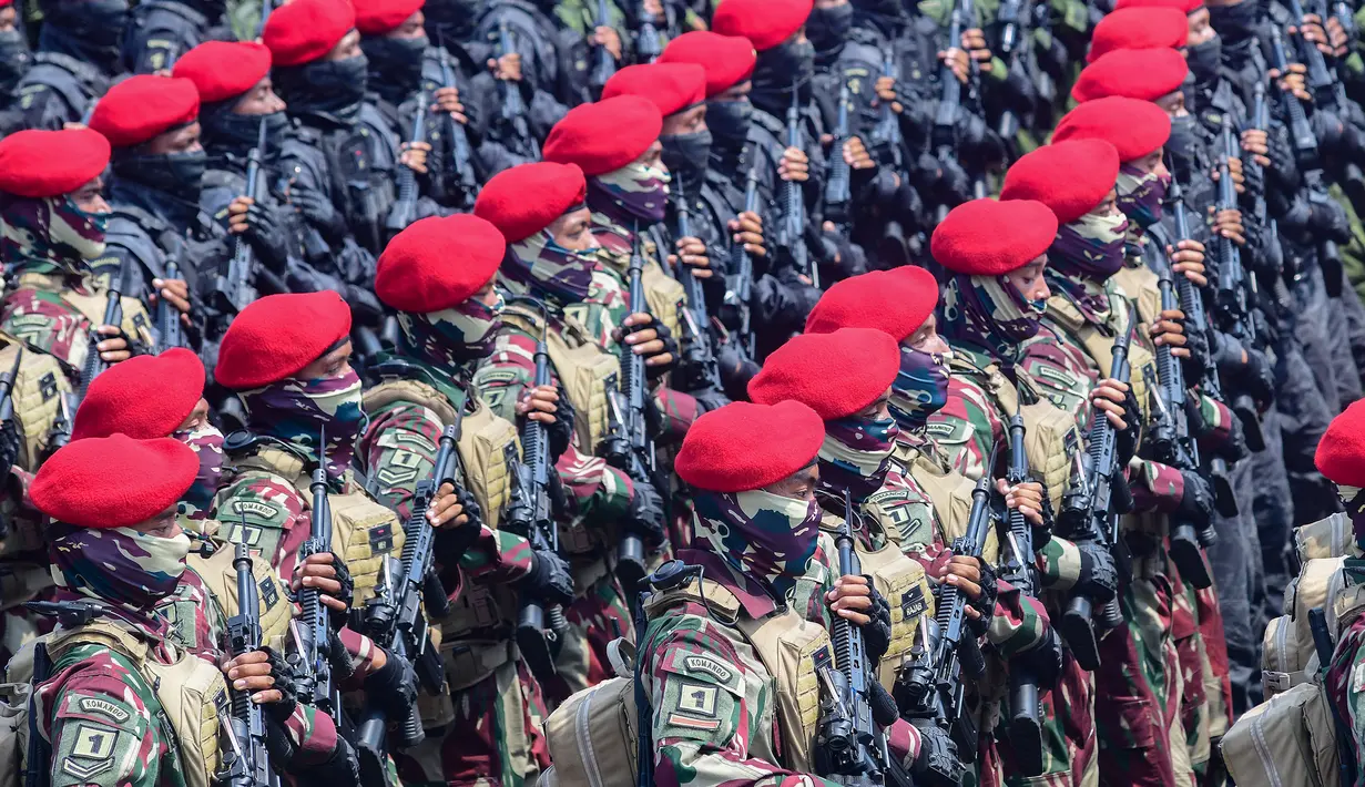 Sementara, TNI Rakyat merujuk pada jati diri TNI sebagai tentara rakyat, tentara pejuang, tentara profesional, sekaligus tentara nasional. (merdeka.com/Arie Basuki)