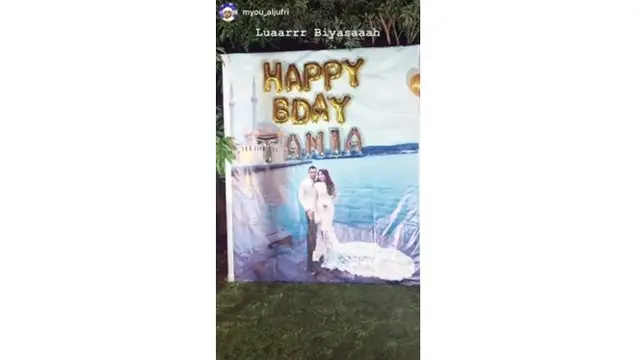 7 Momen Mewah Perayaan Ulang Tahun Tania Nadira, Banjir Kejutan