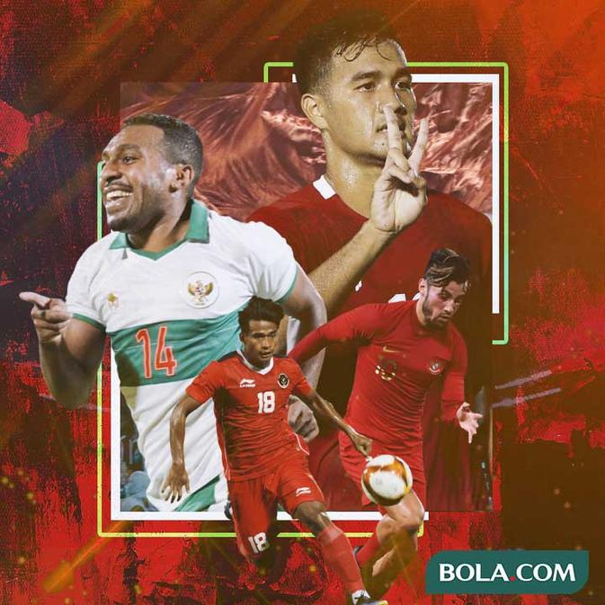 <p>Timnas Indonesia - Stefano Lilipaly, Terens Puhiri, Muhammad Rafli, Irfan Juahari (Bola.com/Adreanus Titus)</p>