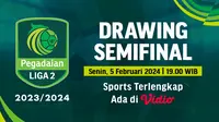 Drawing Semifinal Pegadaian Liga 2. (Sumber: Vidio.com)