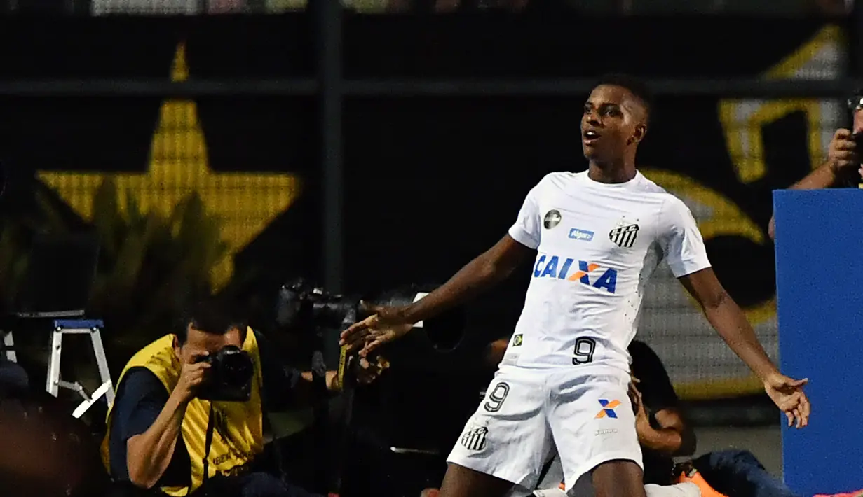 5. Rodrygo (Santos FC) - 36 Juta Pounds. (AFP/Nelson Almeida)