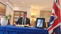 Duta Besar Inggris untuk Indonesia Owen Jenkins menyampaikan pesan belasungkawa atas meninggalnya Ratu Elizabeth II (Kedubes Inggris).