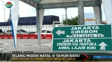 Jelang natal dan tahun baru, pintu keluar Tol Brebes Timur diprediksi jadi titik kemacetan. Polisi akan lakukan rekayasa lalu lintas.