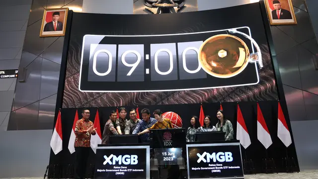 Pencatatan reksa dana Majoris Government Bonds ETF Indonesia pada Kamis, 15 Juni 2023. (Foto: BEI)