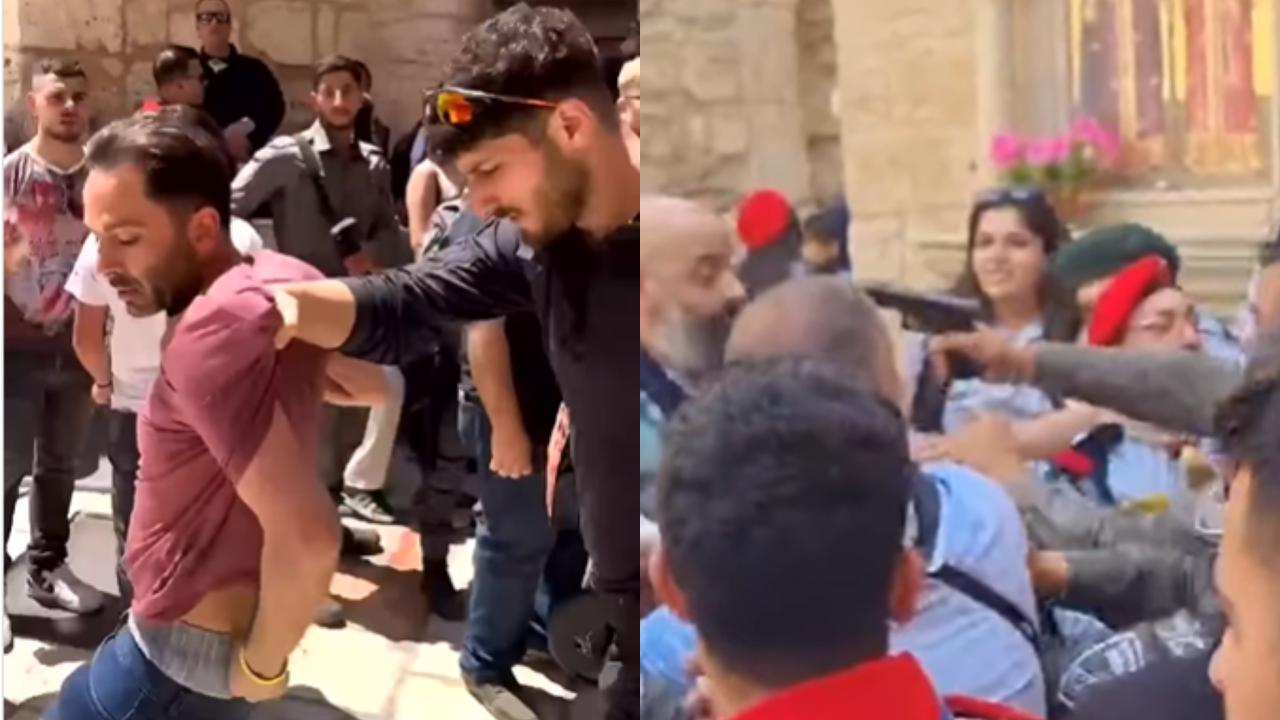 Sampai Todongkan Pistol, Begini Kelakuan Bengis Aparat Israel Larang Umat Kristen Masuk Gereja Makam Suci di Palestina