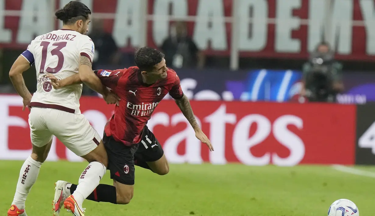 <p>Sementara Torino berada di peringkat ke-14 karena baru mengumpulkan satu poin sejauh ini. (AP Photo/Luca Bruno)</p>