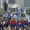 Massa Buruh Padati Sudirman-Thamrin Bawa Aspirasi
