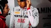 Pebalap Pertamina Prema Theodore Racing, Sean Gelael, menempati posisi ke-16 pada hari kedua tes pramusim F2 2018 di Sirkuit Sakhir, Bahrain, Kamis (22/3/2018). (fiaformula2.com)