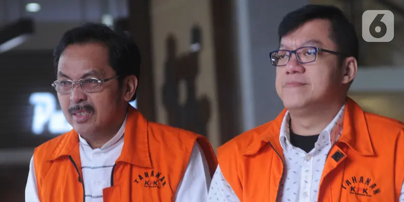 Ekspresi Nurdin Basirun dan David Manibui Usai Lengkapi Berkas di KPK
