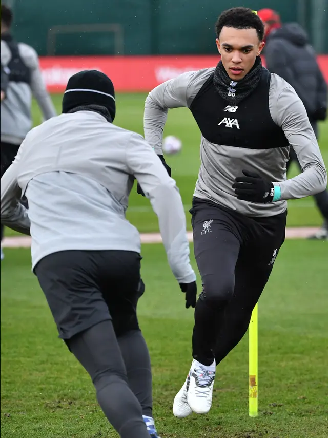 Intip Pemain Liverpool Latihan Jelang Hadapi Atletico Madrid di Anfield