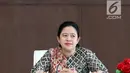 Menteri Koordinator Pembangunan Manusia dan Kebudayaan Puan Maharani memimpin rapat tingkat menteri di Kantor Kemenko PMK, Jakarta, Kamis (17/5). Rapat tersebut membahas  keamanan jelang Asian Games 2018. (Liputan6.com/Johan Tallo)