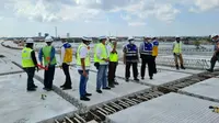 Proyek pembangunan Jalan Tol Semarang-Demak di Jawa Tengah. (Dok Kementerian PUPR)