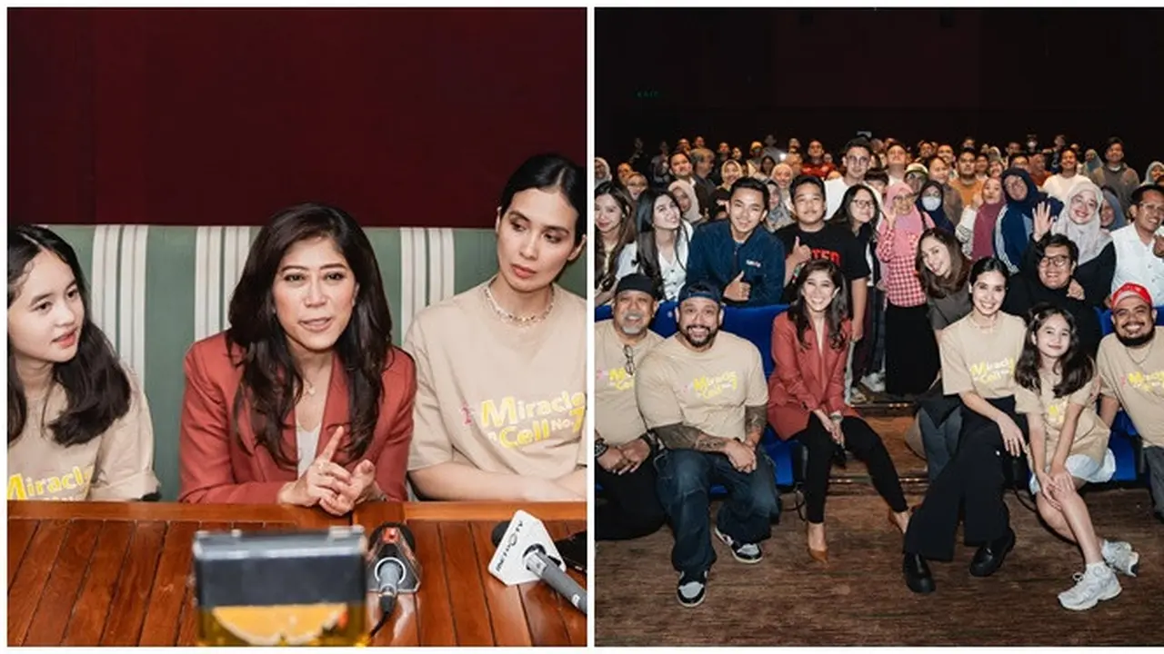 6 Potret Menkomdigi Meutya Hafid Nobar Film 2nd Miracle in Cell No 7 Bareng Pemain