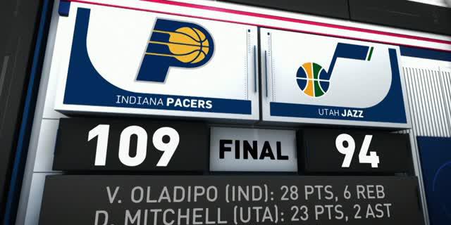 VIDEO : GAME RECAP NBA 2017-2018, Pacers 109 vs Jazz 94