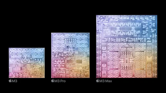 Chip M3 Series yang baru diperkenalkan oleh Apple pada 30 Oktober 2023 (Apple)