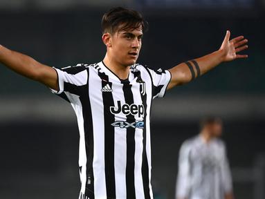 Juventus masih tercatat sebagai klub tersukses Italia dengan raihan scudetto terbanyak di liga domestik serta mampu menjaga gengsi di Eropa. Mereka selalu dibanjiri para striker top dengan kualitas mumpuni. Berikut 5 top skor Juventus yang masih aktif bermain. (AFP/Marco Bertorello)