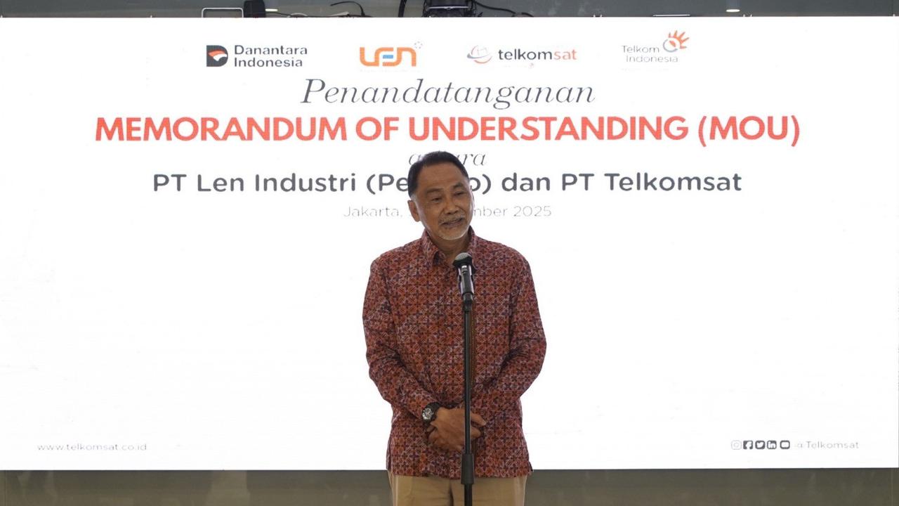 Telkomsat & PT Len Industri Teken MoU Pengembangan Infrastruktur Komunikasi
