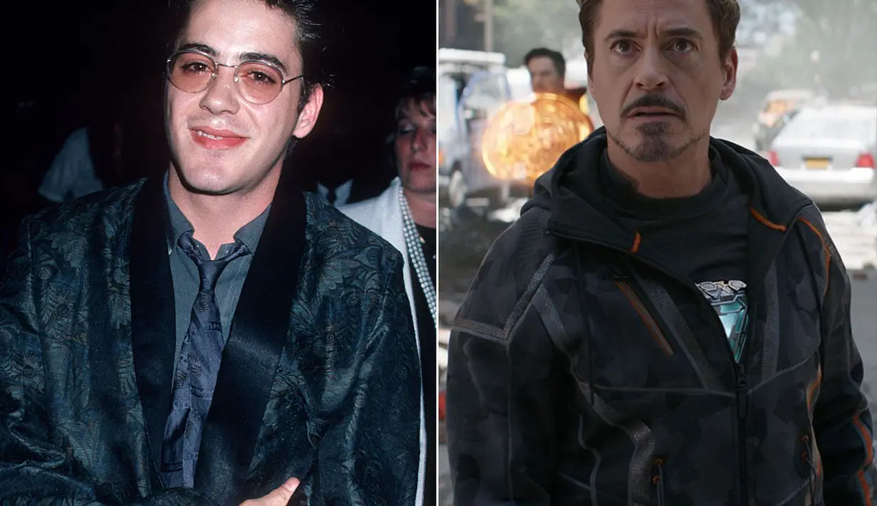 Robert Downey Jr alias Iron Man memang terkenal sebagai triliuner seksi. Ini penampilannya saat muda! (Ron Galella/WireImage/People)