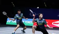 Perjuangan Sabar Karyaman Gutama/Moh Reza Pahlevi Isfahani saat lolos ke semifinal All Enfland 2025. (Istimewa)