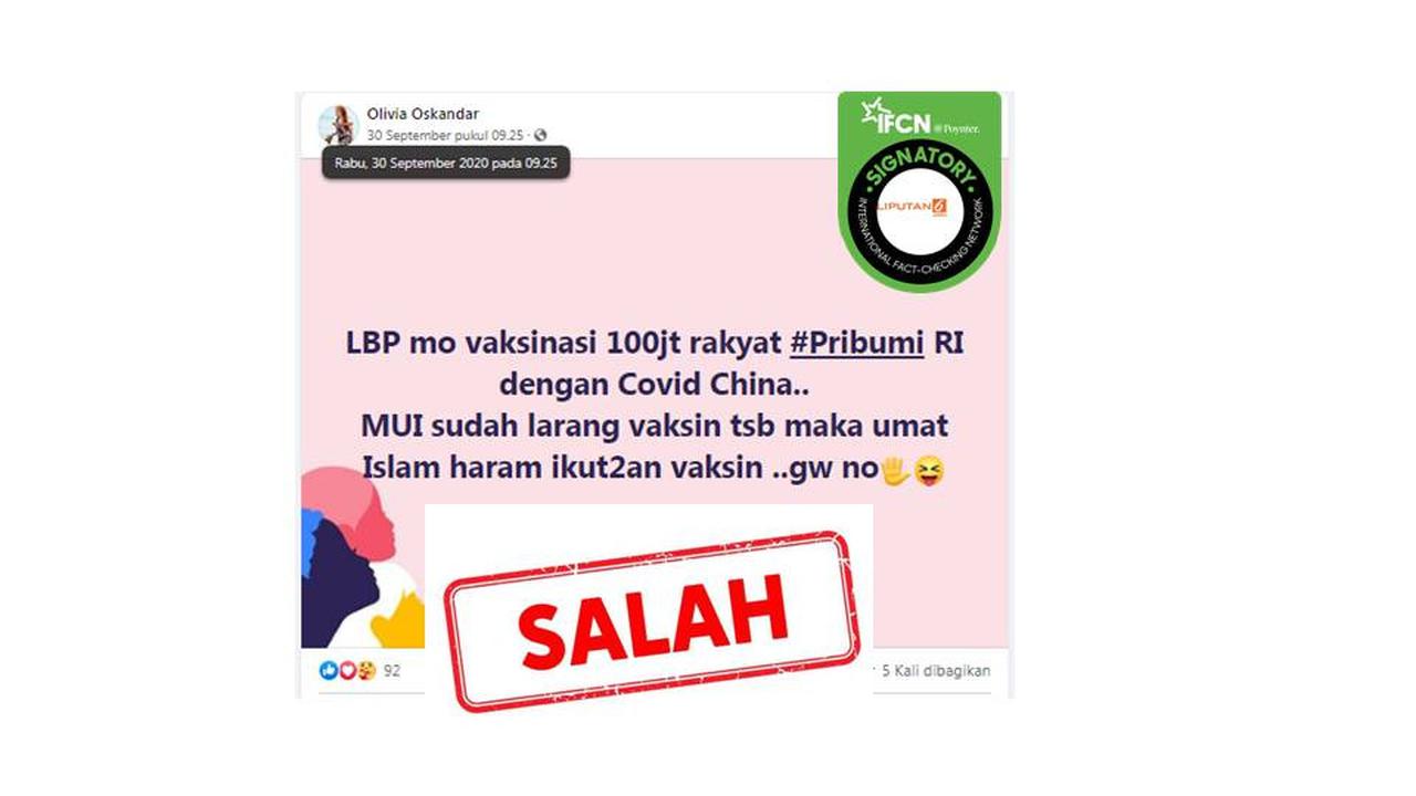 Cek Fakta MUI larang vaksin Covid-19 dari China