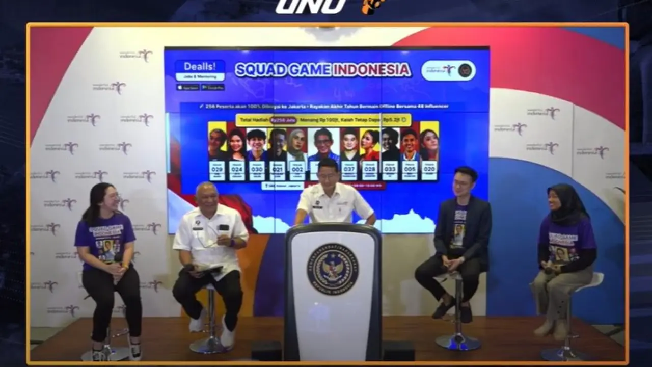 Menparekraf Sandiaga Uno dalam The Weekly Brief with Sandi Uno, Senin, 27 November 2023